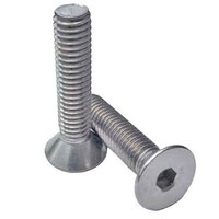 MFSC476S M4-0.7 X 6 mm Flat Socket Cap Screw, Coarse, DIN 7991, 18-8 (A2) Stainless